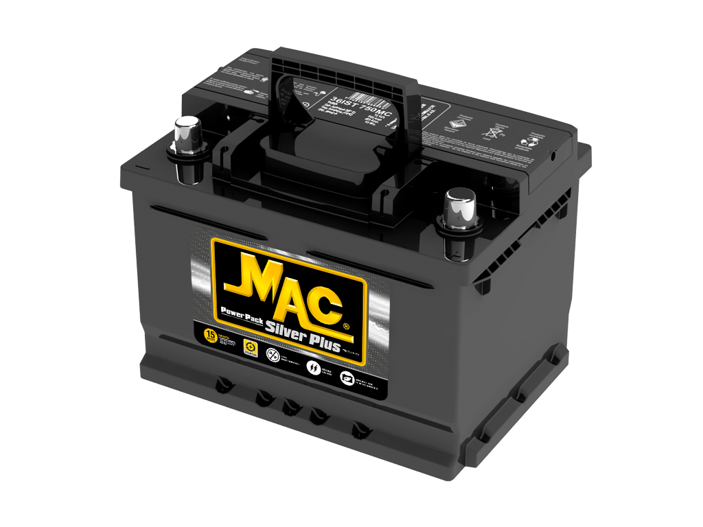 Batería carro MAC Silver Plus 36IST 750MC