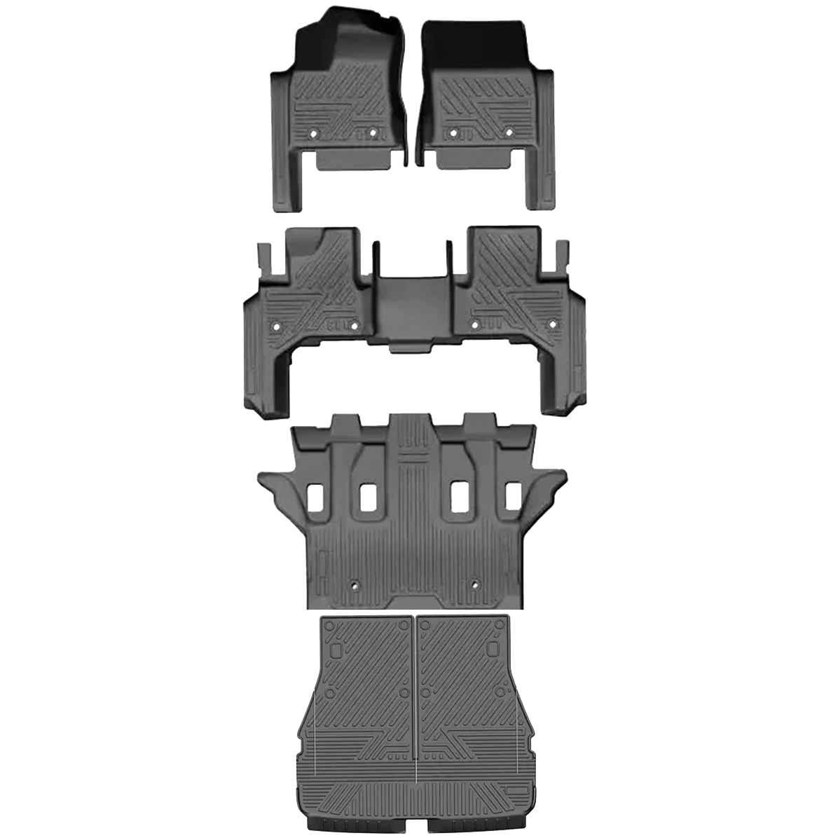 TAPETE TERMOFORMADO 5D TOYOTA FORTUNER 1+2+3 FILA
